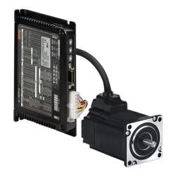 AIS-60LA  Motor Uzunluğu 119,8mm, 3,5A/Faz, 240W, 60mm Flanş, 2-faz kapalı çevrim, Bipolar Sabit Akım Sürücülü  Step Motor Seti